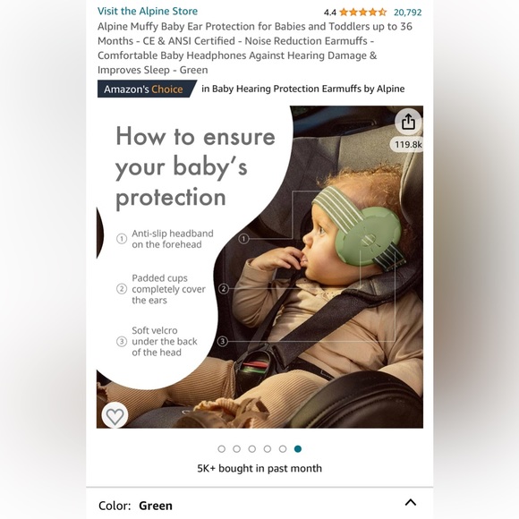 Alpine Muffy Baby Ear Protection - Picture 13 of 13